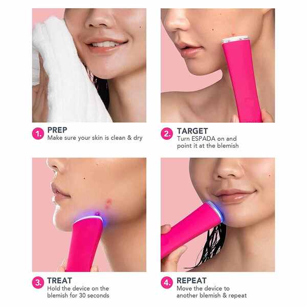 FOREO Espada Pro-level apparaat voor acnebehandeling, magenta