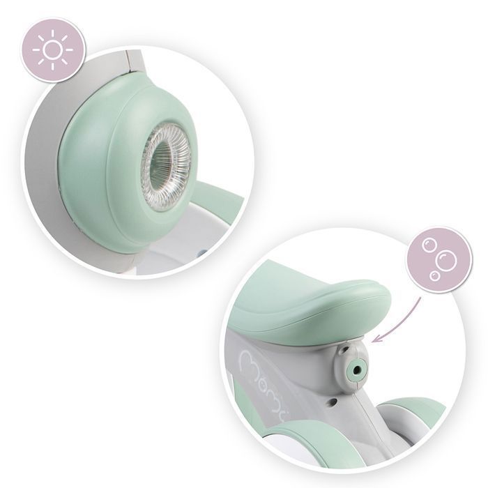 MoMi TOBIS – Draisienne Bébé sans Pédales – Bulles, Lumière LED, Klaxon – Guidon Réglable – Grise