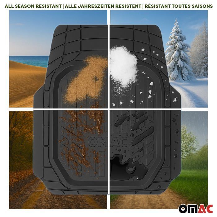 Alfombrillas impermeables antideslizantes de gran profundidad para coche universal