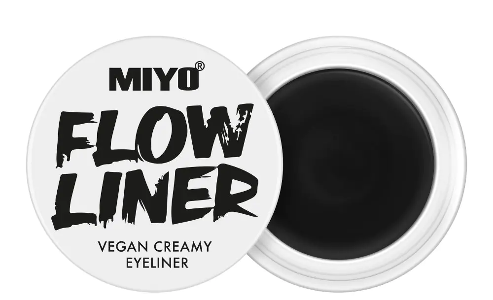 Miyo Flow Liner Eyeliner w kremie, 01 Asphalt