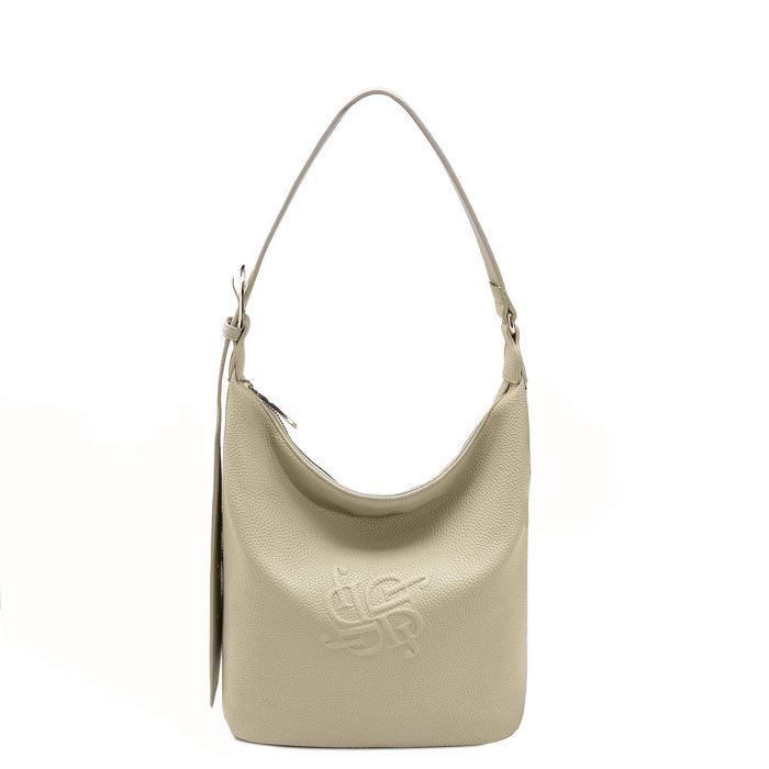 David Jones - Bolsa Hobo Feminina em Couro PU - Bege