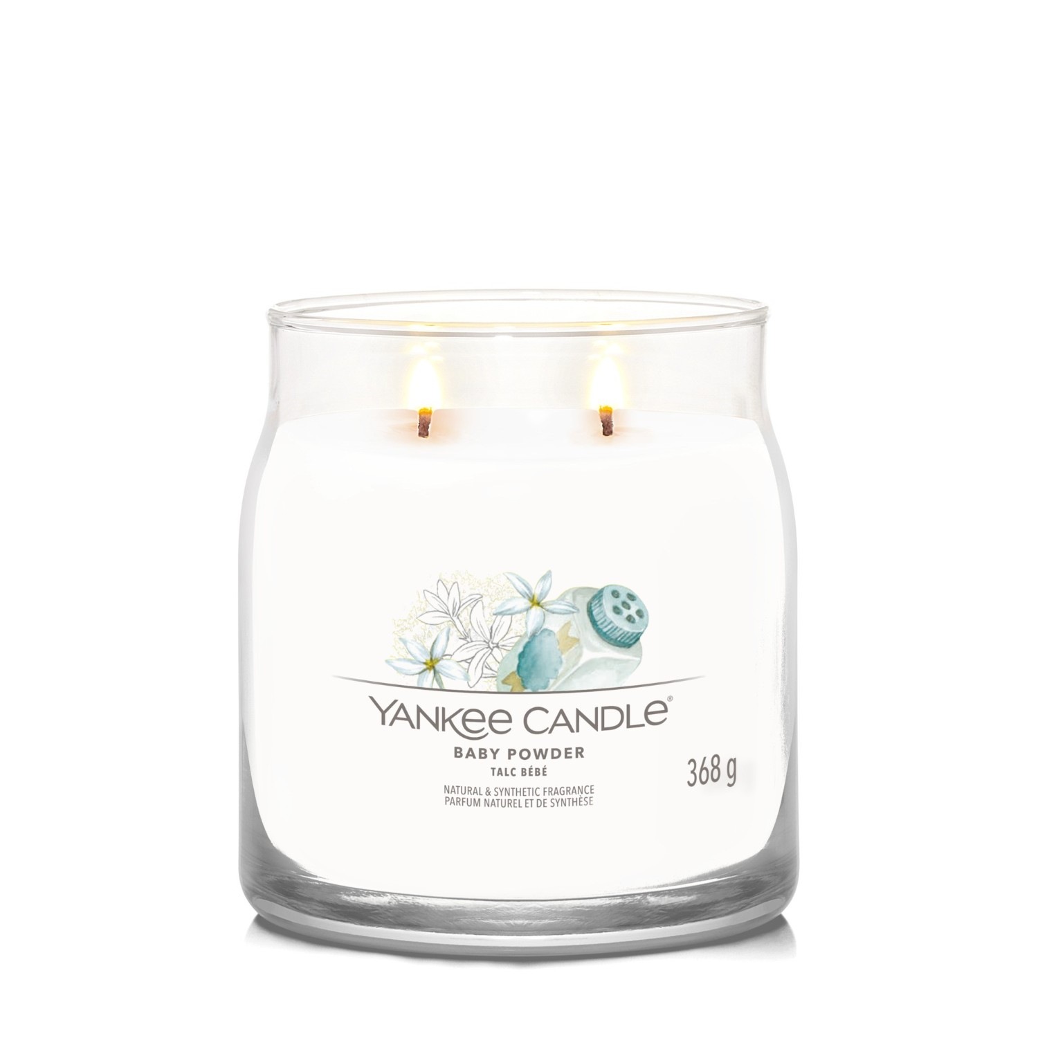 YANKEE CANDLE Moyenne Jarre Talc de Bébé