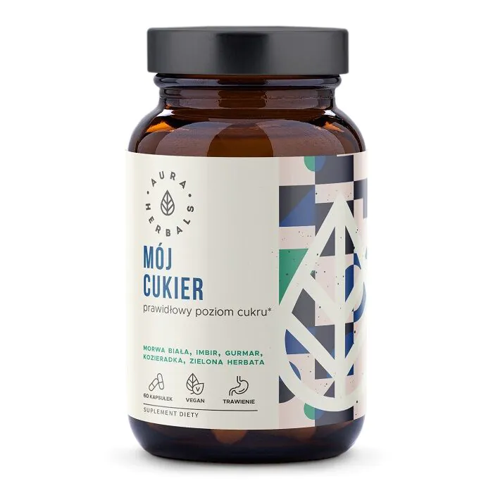 Aura Herbals Mój Cukier, Prawidłowy Poziom Cukru, Kapsułki