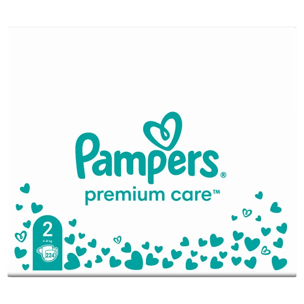 Pampers Premium Care Pieluchy (2) Mini 224 szt.