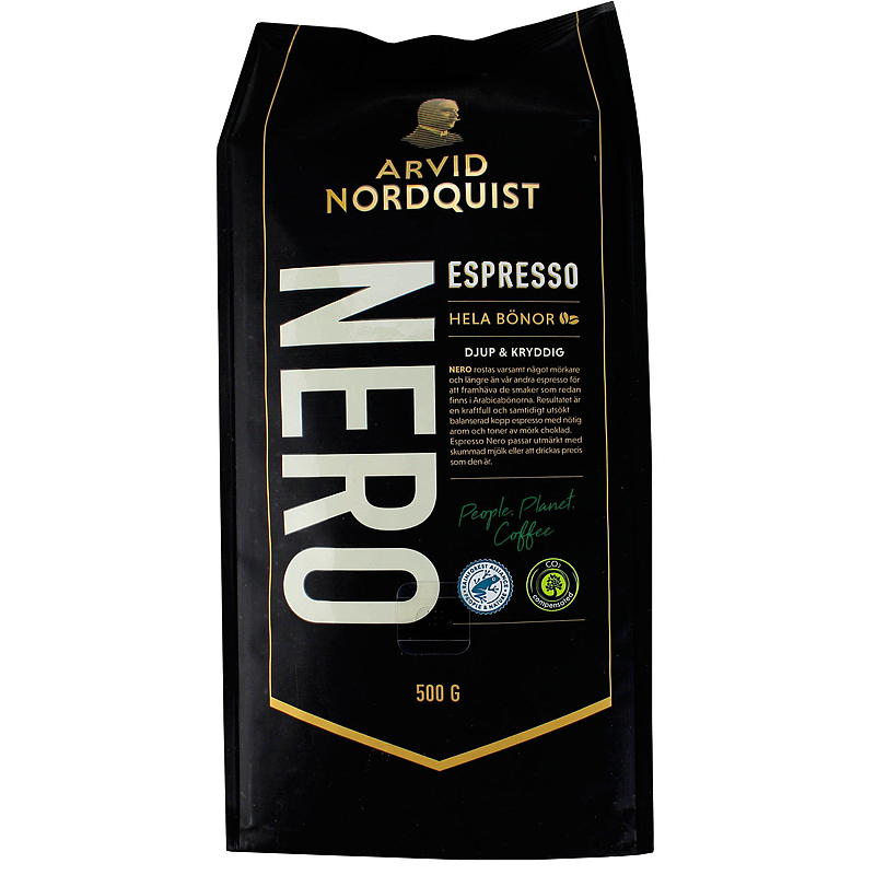 Arvid Nordquist Nero Espresso 500g, hela bönor