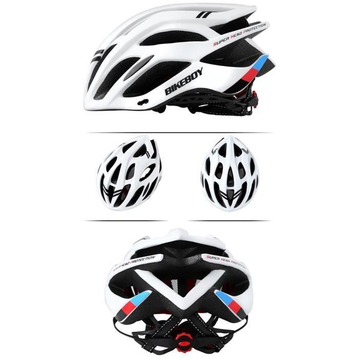 Fietshelm, mountainbikehelm voor mannen en vrouwen, verstelbare sportfietshelm voor racefietsen - D Wit[F65]