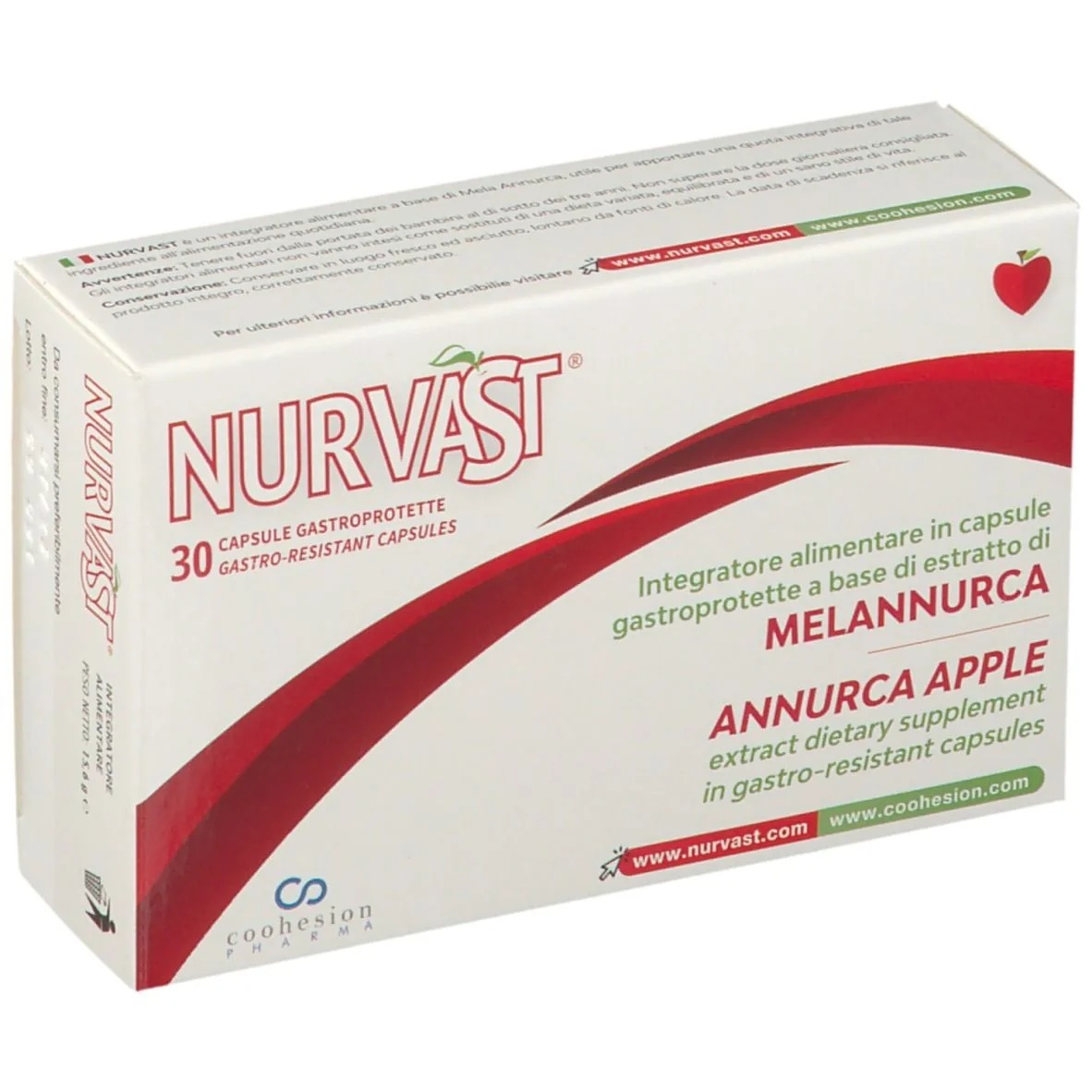 Nurvast 30 capsules Voedingssupplement met cholesterolgehalte
