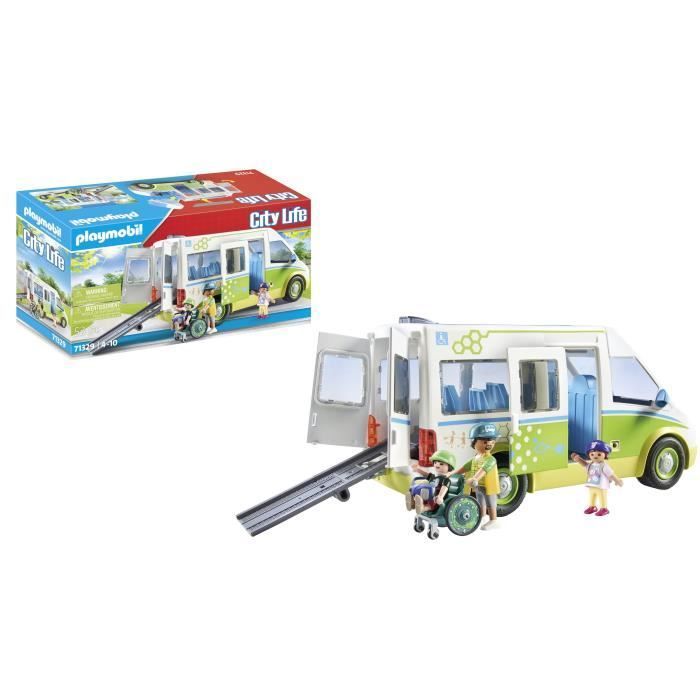 PLAYMOBIL 71329 School Bus, City Life, School, 53 pieces, Ages 4+