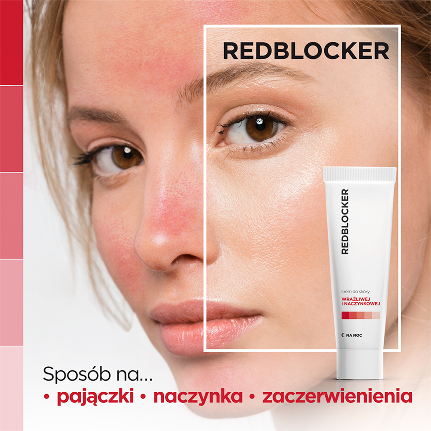 Crema facial de noche Redblocker para piel sensible 50 ml