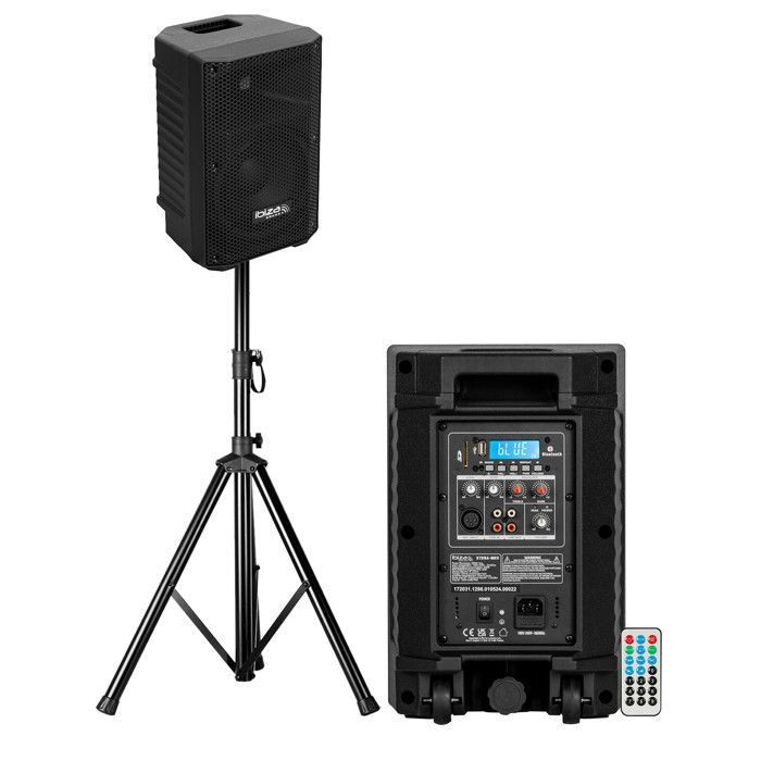 Aktiivinen Ibiza Sound XTK8A-MKII PA-kaiutin, laajakaistainen, 8