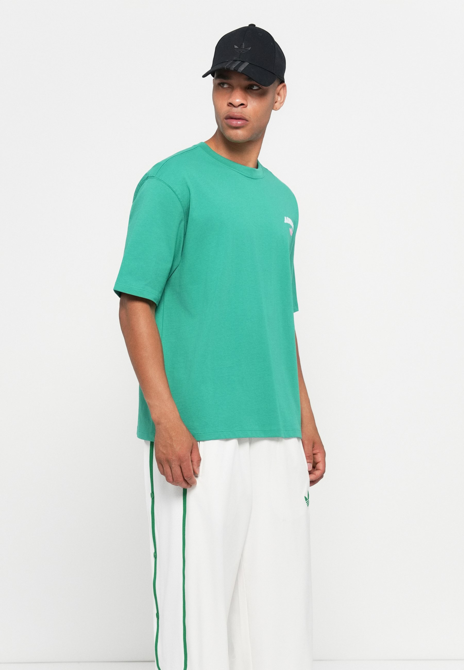 adidas Originals LOBSTER TEE UNISEX - Nyomott mintás póló - félig pályazöld