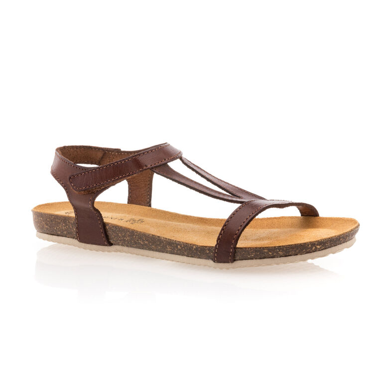 Sandalias marrones para mujer / Zapatos de punta abierta