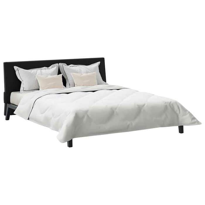 vidaXL Edredón con almohadas, 3 piezas, microfibra blanca y plumas de ganso, dormitorio moderno, juego de edredón de microfibra 3377887