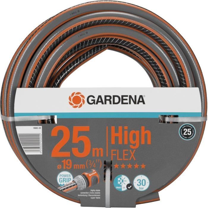 Mangueira de jardim GARDENA Comfort HighFLEX - Ø19mm - 25m - Resistente a dobras e torções - 25 anos de garantia