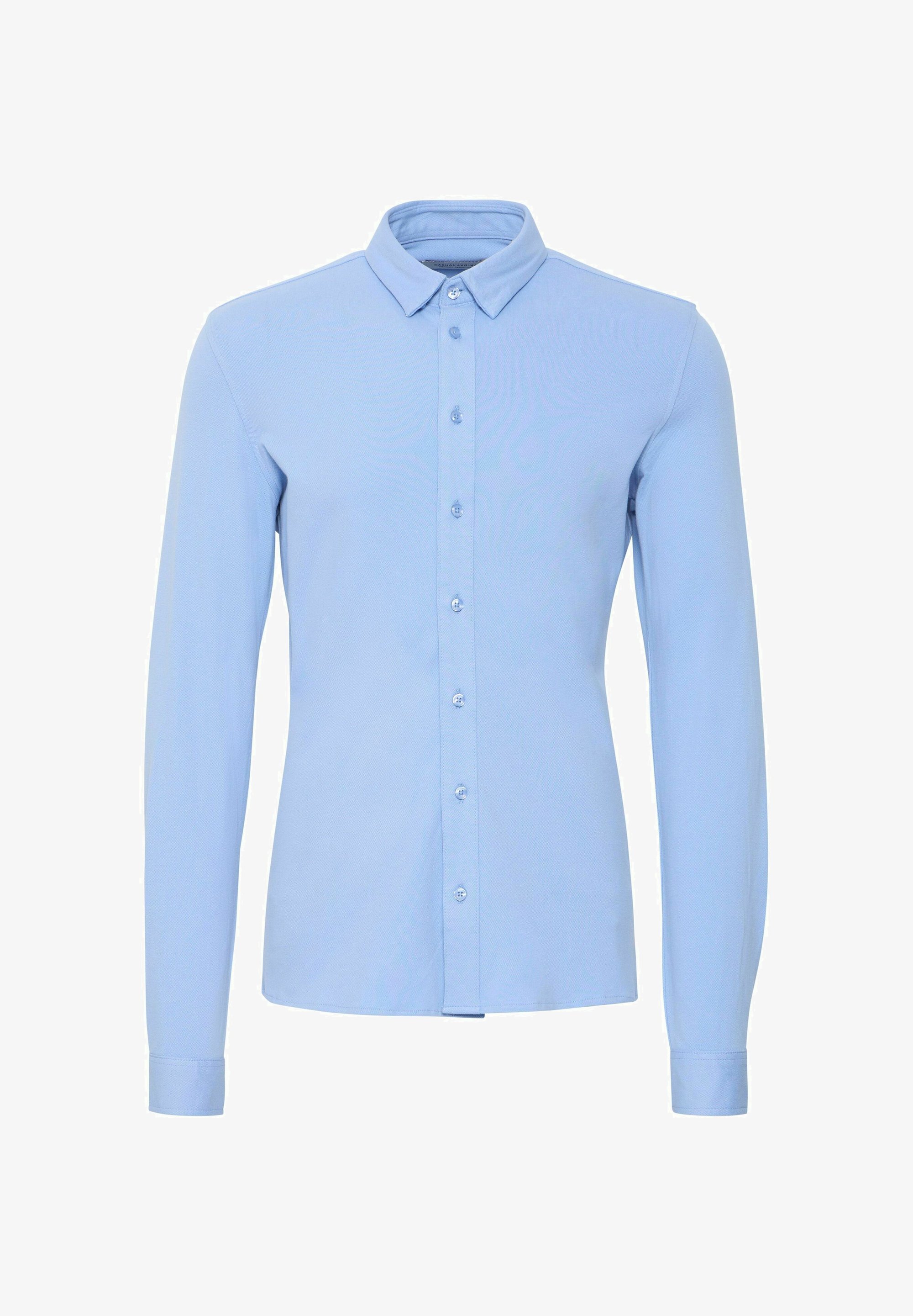 Casual Friday CFARTHUR LS BU Jersey Piquet - Hemd - Bel Air Blau