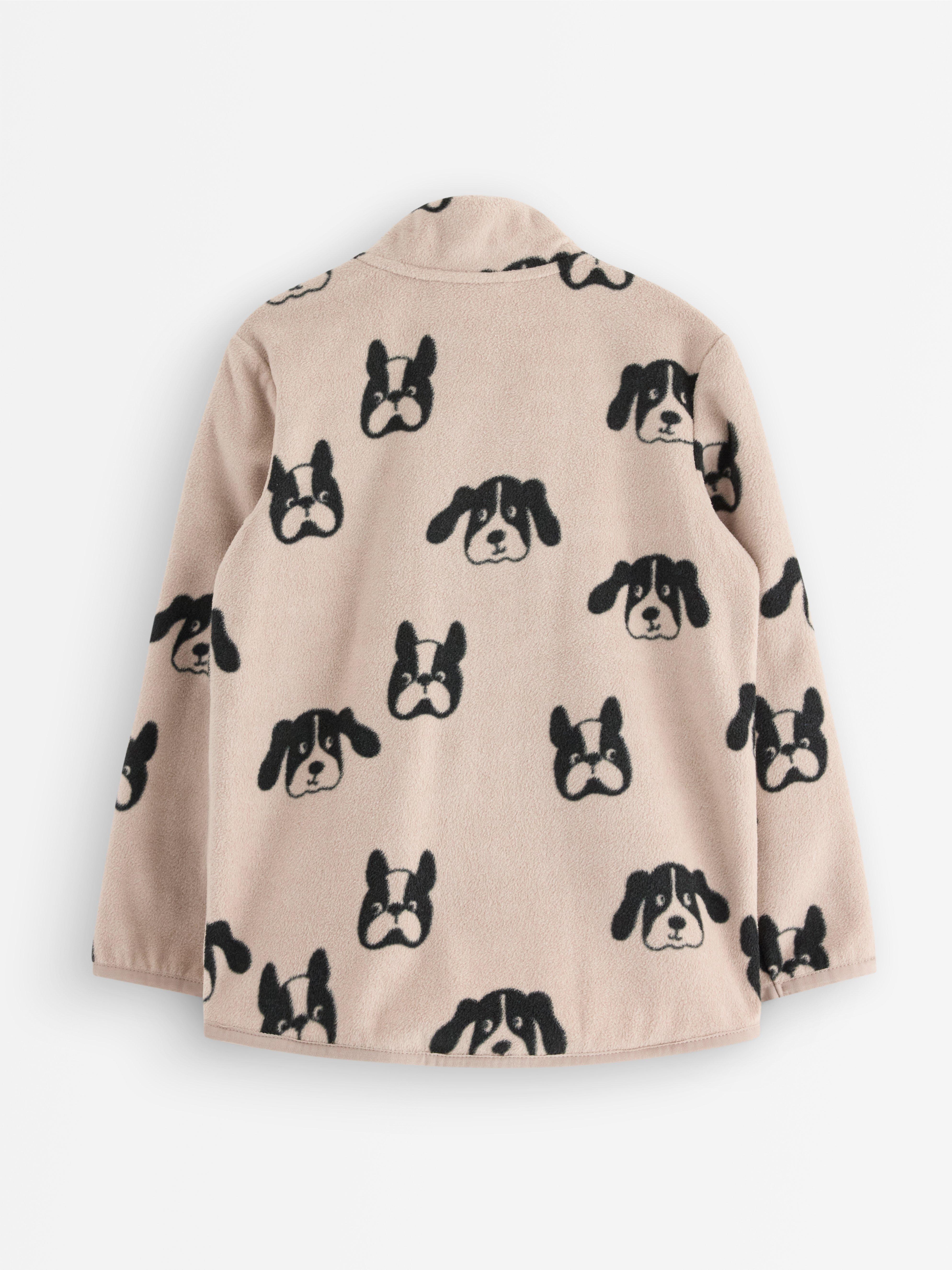 Bunda z mikrofleecu v barvě Dusty Beige
