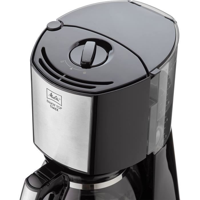 Cafeteira de filtro MELITTA - Enjoy Top Timer 1017-11 Preta - Função AromaSelector® - Sistema Anti-gotejamento