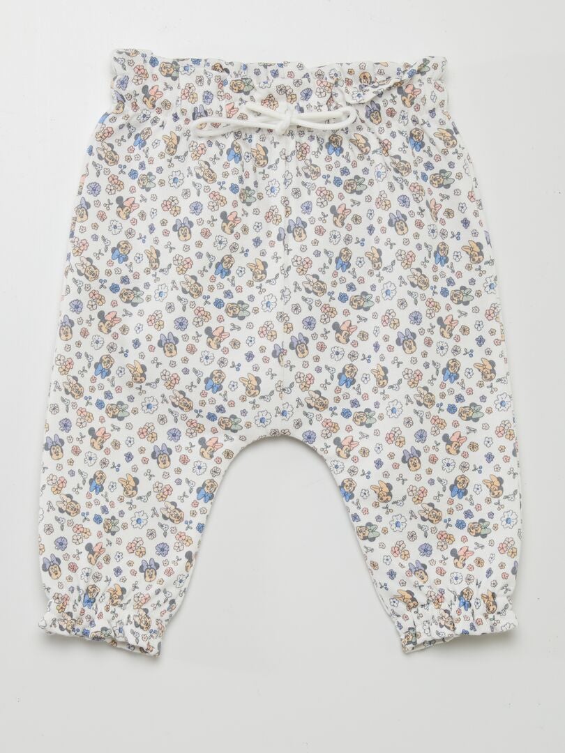 Pantalones estampados de Minnie - BLANCOS