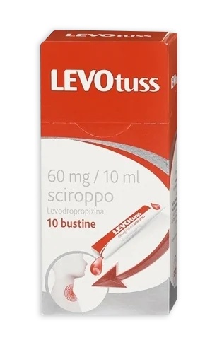 LEVOTUSS Sirop Levotuss 60 mg/10 ml 10 sachets contre la toux