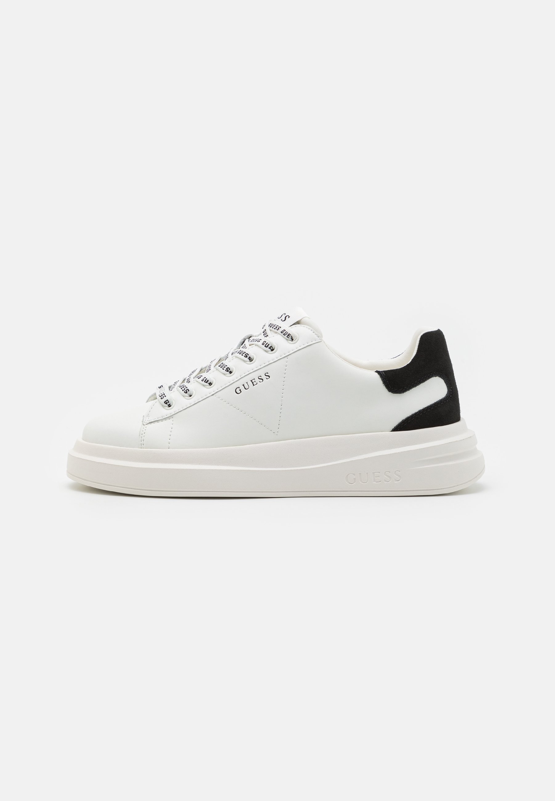 Guess ELBA - Baskets - blanches/noires
