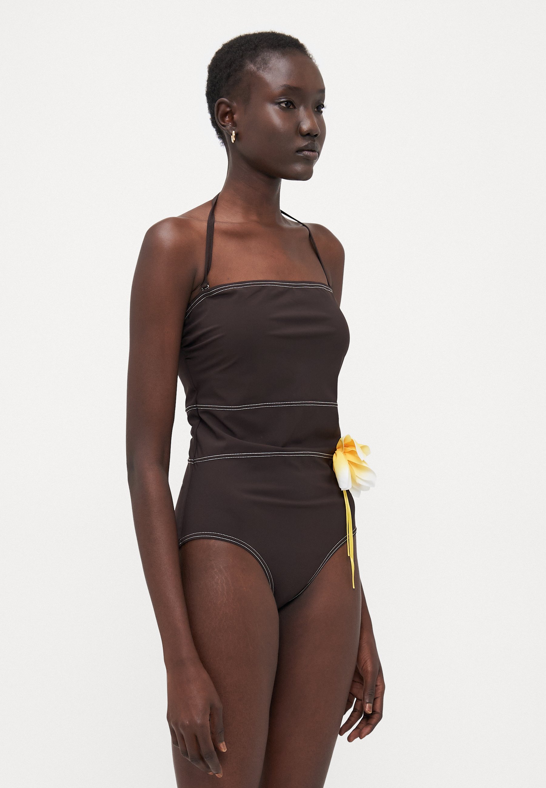 Costume da bagno Tory Burch - color cioccolato fondente