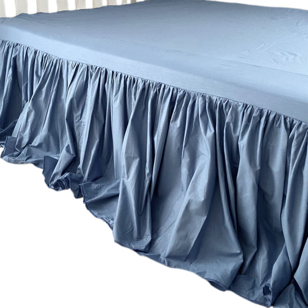 Prześcieradło Na Łóżko Bawełniane Z Falbanką 200X200 Cm