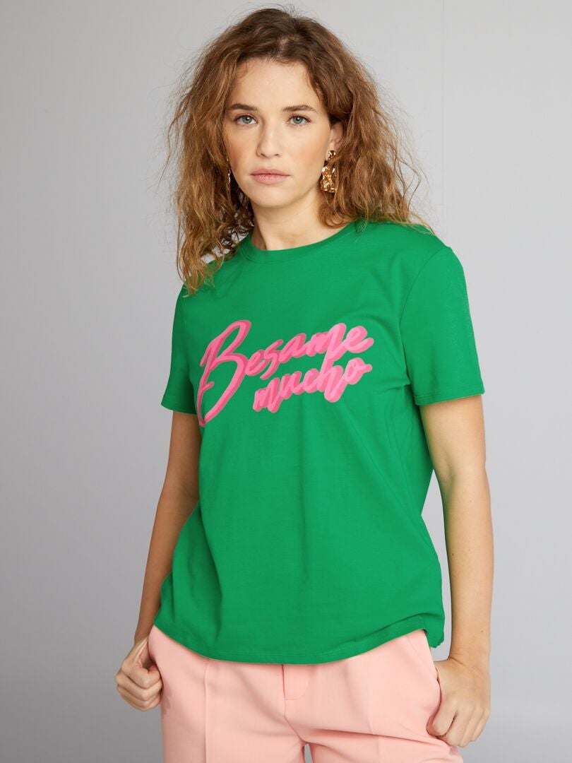 Camiseta 'Corazones' - VERDE