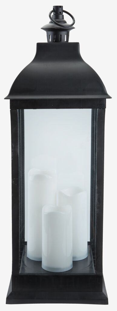 ANKA ANKA žibintas, P24xI24xA70cm, su LED lempa, juodas