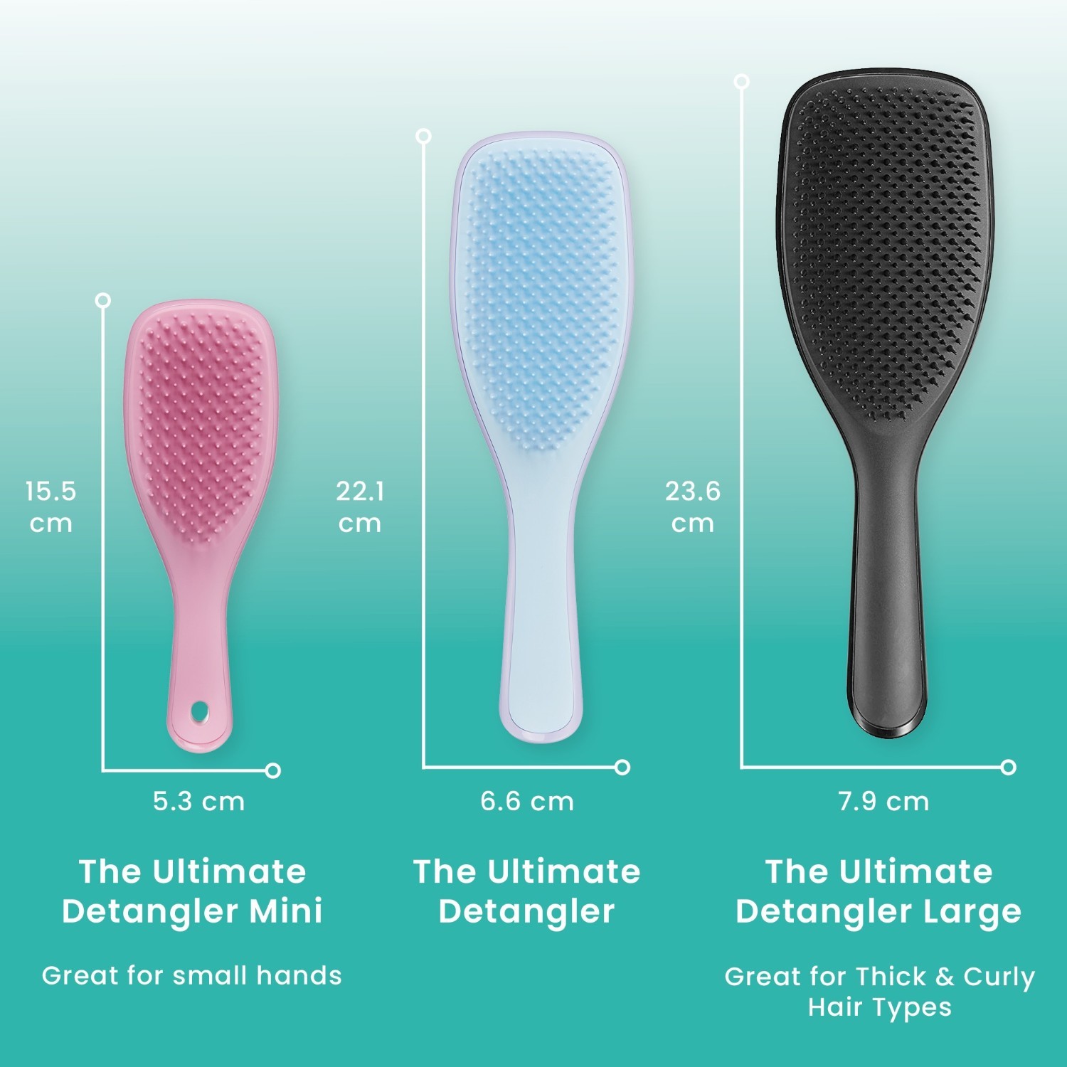 Tangle Teezer gel za razvozlavanje, mokri gel za razvozlavanje, lila in modra – 1 kos