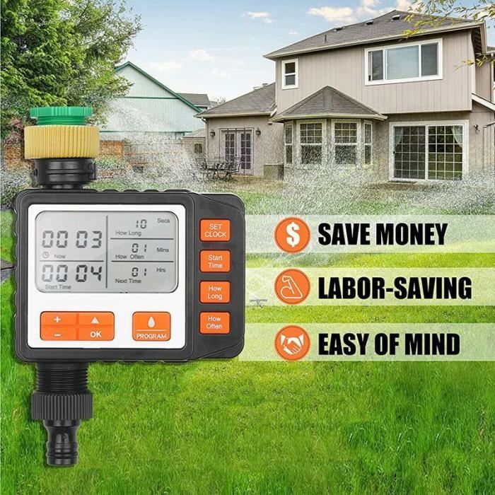 Select Riego Temporizador - Riego automático y rápido, flexible gracias a 3 programas, función de riego manual