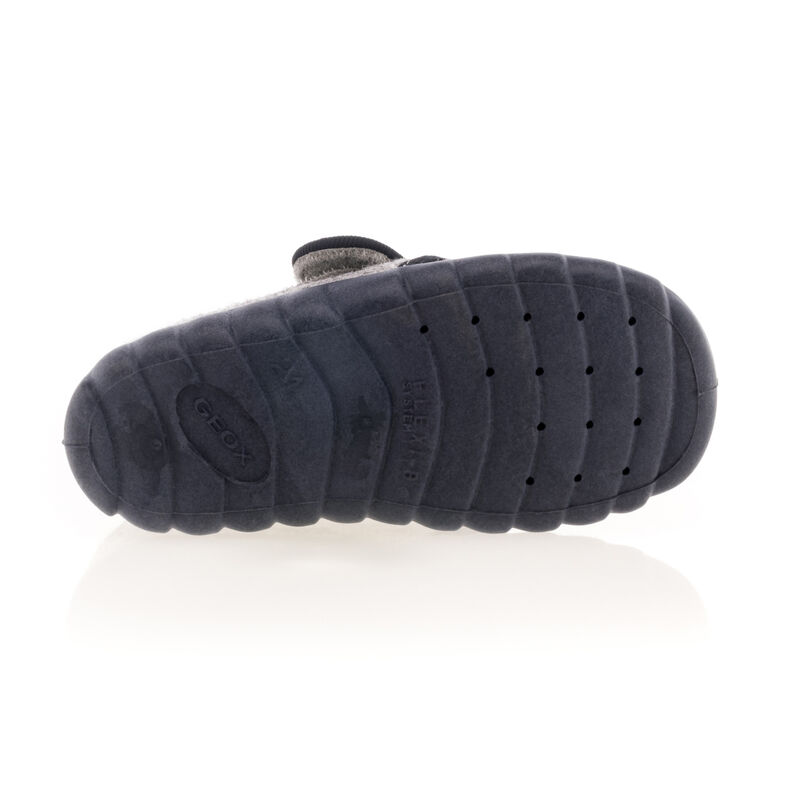 Pantuflas grises para bebé niño