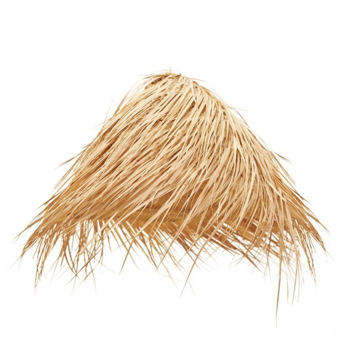 Natural fringed cone lampshade 40x40 cm