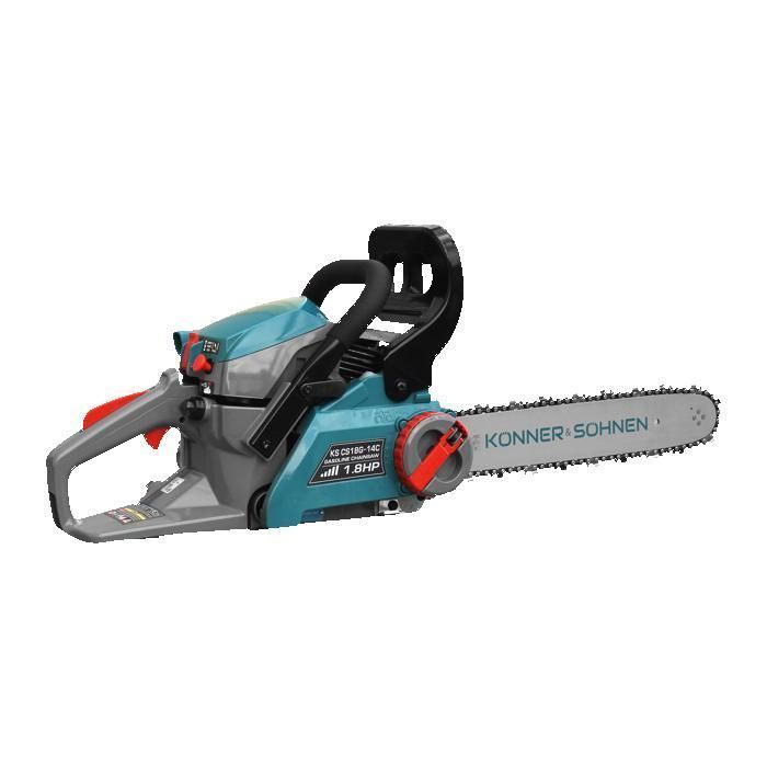 Könner & Söhnen Benzin-Kettensäge KS CS18G-14C – 1350 W – 35 cm Führungsschiene – werkzeuglose Kettenspannung
