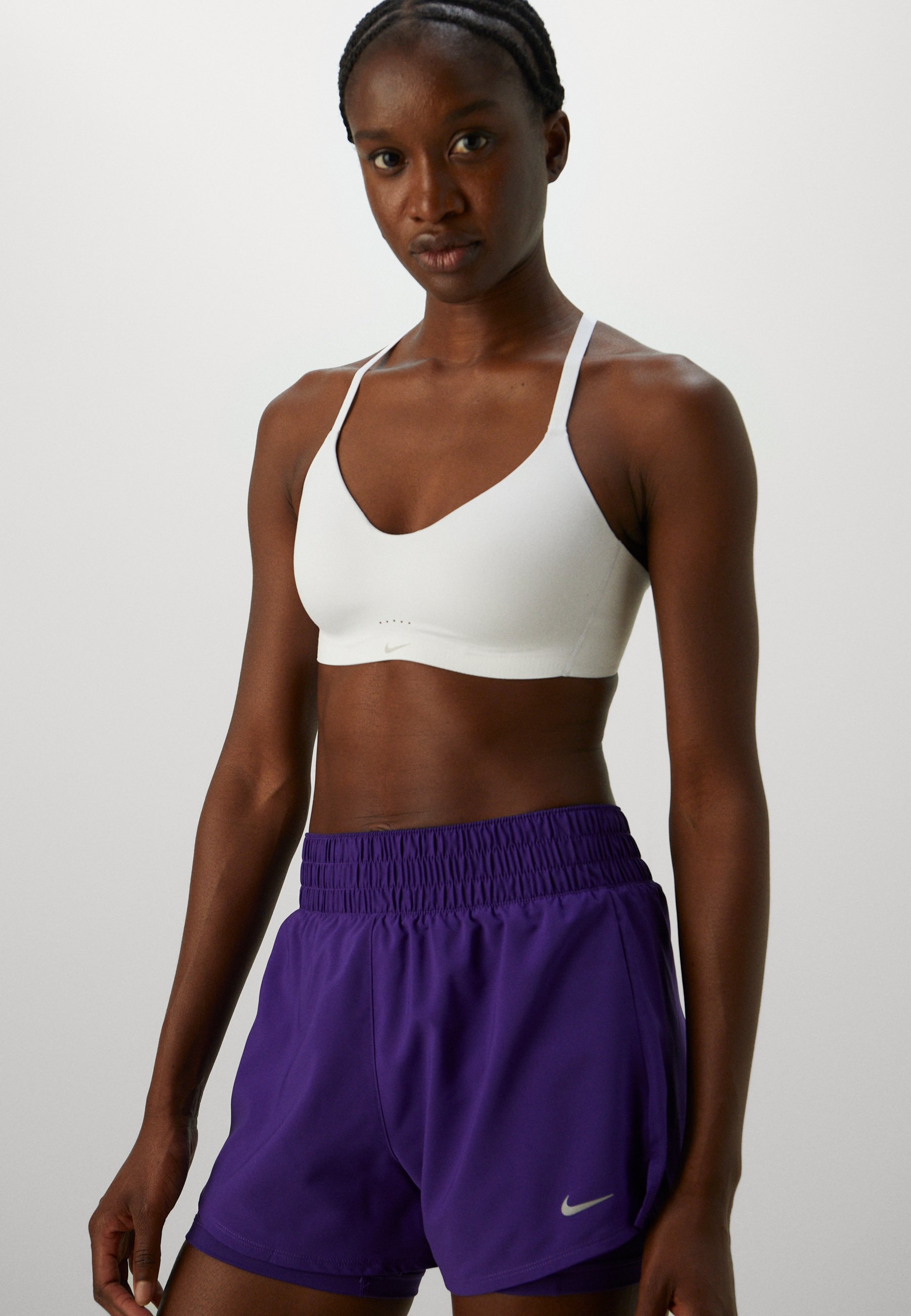 Short Nike Performance ONE - 2 en 1 - violet/argenté