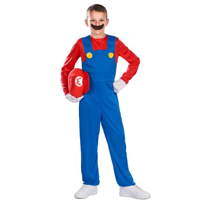 Mario Costume for Boys ™ 10/12 Years