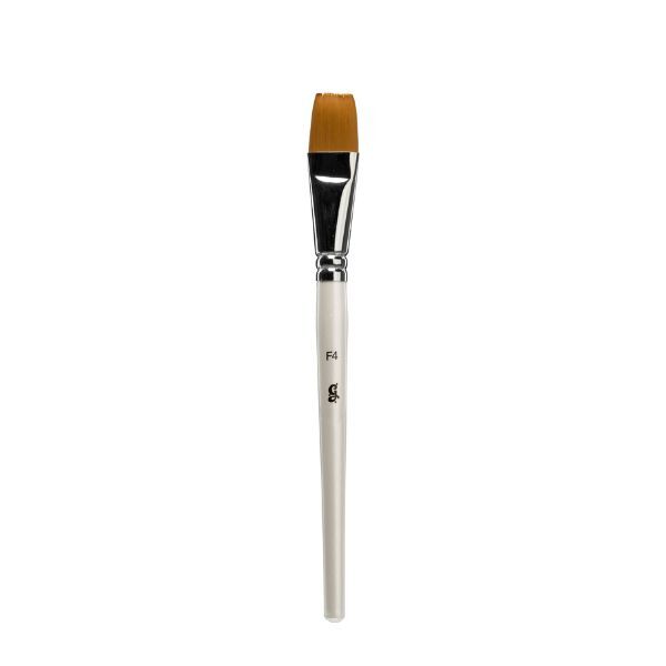 Glisten Cosmetics - Platte kwast F4 - Kwast