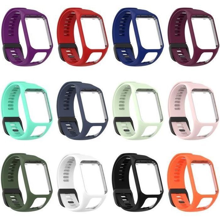 Cinturino di ricambio - TomTom Runner - Stile: Verde scuro - Resistente al sudore