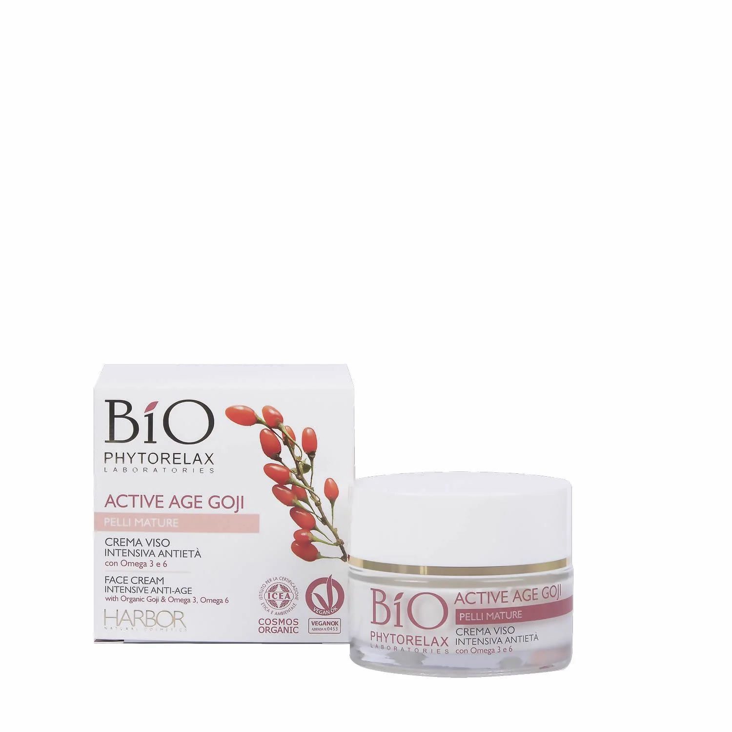 Skincare Vegan & Organic Crema Viso Intensiva Antietà - Tratt.viso 24 ore antirughe, Tratt.viso 24 ore nutriente, Trattamento Rigenerante