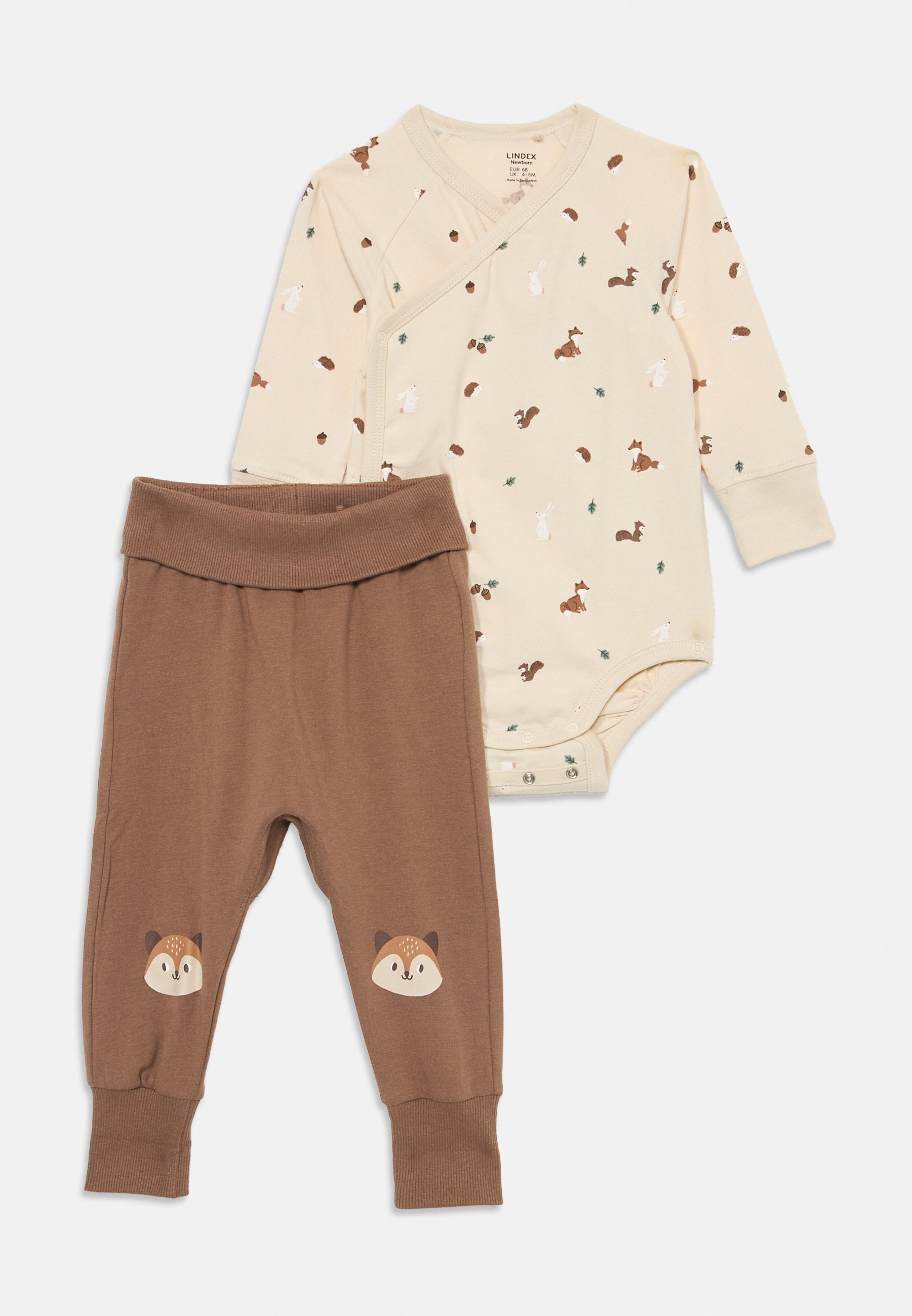 Lindex SET WRAP TROUSERS FOREST UNISEX - Pantaloni da tuta - kaki scuro