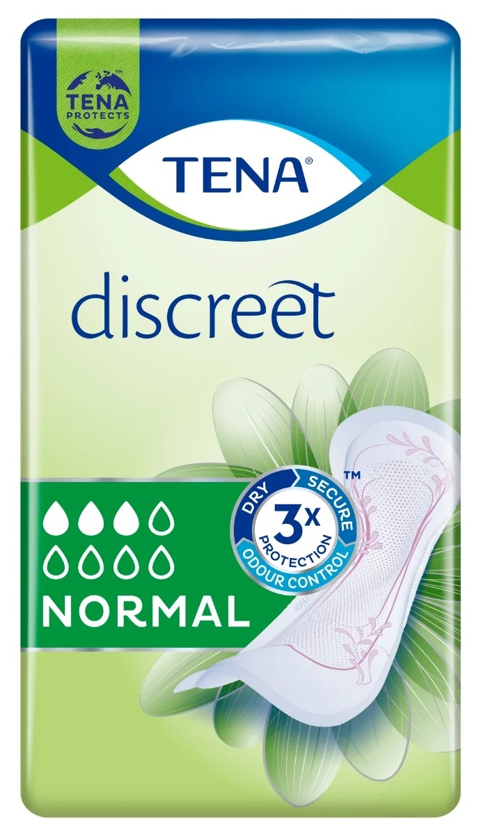 TENA Tena Discreet Normal Saugeinlagen, 12 Stück, für mittlere Inkontinenz