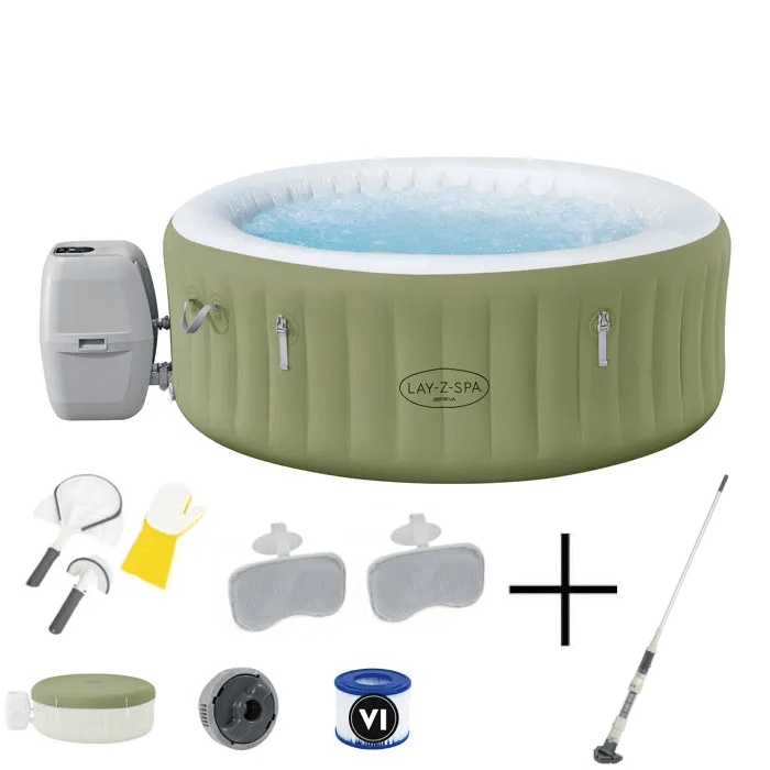 Bañera de hidromasaje hinchable redonda Lay-Z-Spa® ACAPULCO Airjet™ de 175 x 66 cm + aspiradora Aquascan