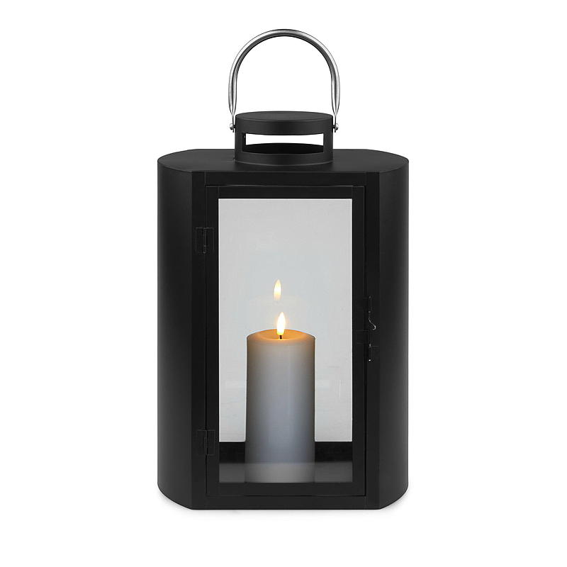 Hemlykta Villa 40x27x19 cm metall/glas svart