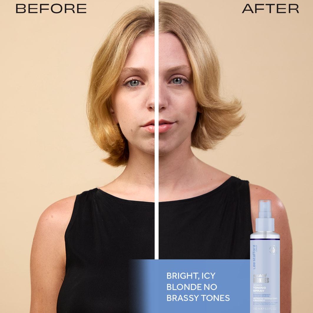 Lee Stafford lak za oblikovanje las Blondiers v ledeno belem tonu - 150 ml