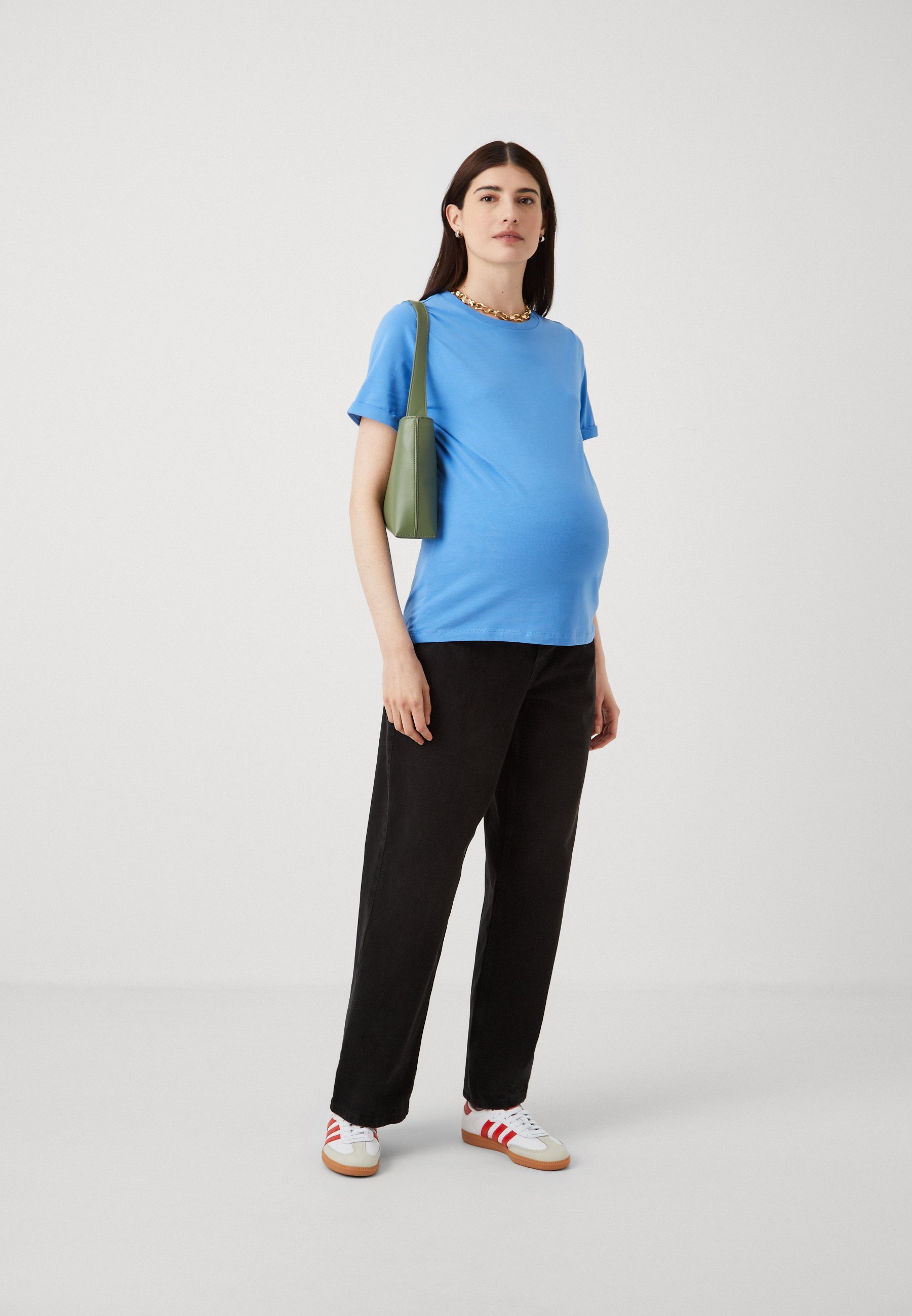 Vero Moda Maternity VMMTESS WIDE - Relaxed fit jeans - zwarte denim