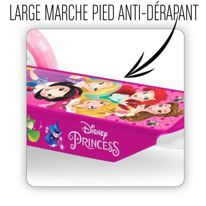 Dreirad-Scooter – STAMP – DISNEY PRINZESSINNEN – Höhenverstellbar – Rutschfeste Trittfläche