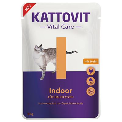 Kattovit Vital Care Indoor Pouches z kurczakiem