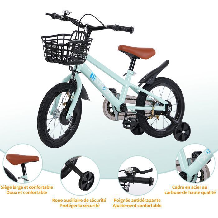 MIPAN. Bicicleta para niñas/niños - Bicicleta infantil de 16