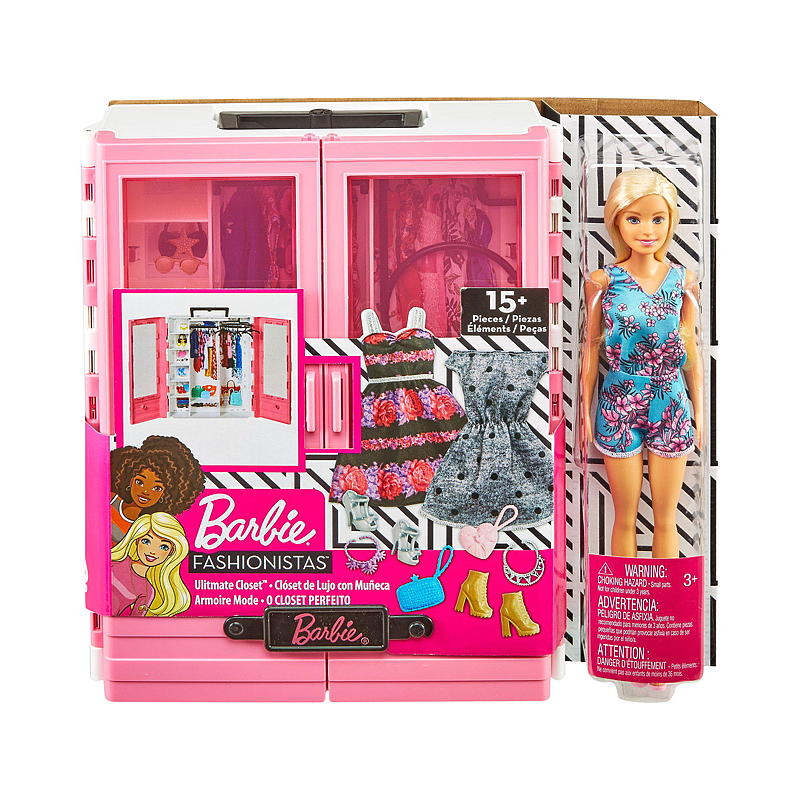Barbie Barbie-dukke med garderobe