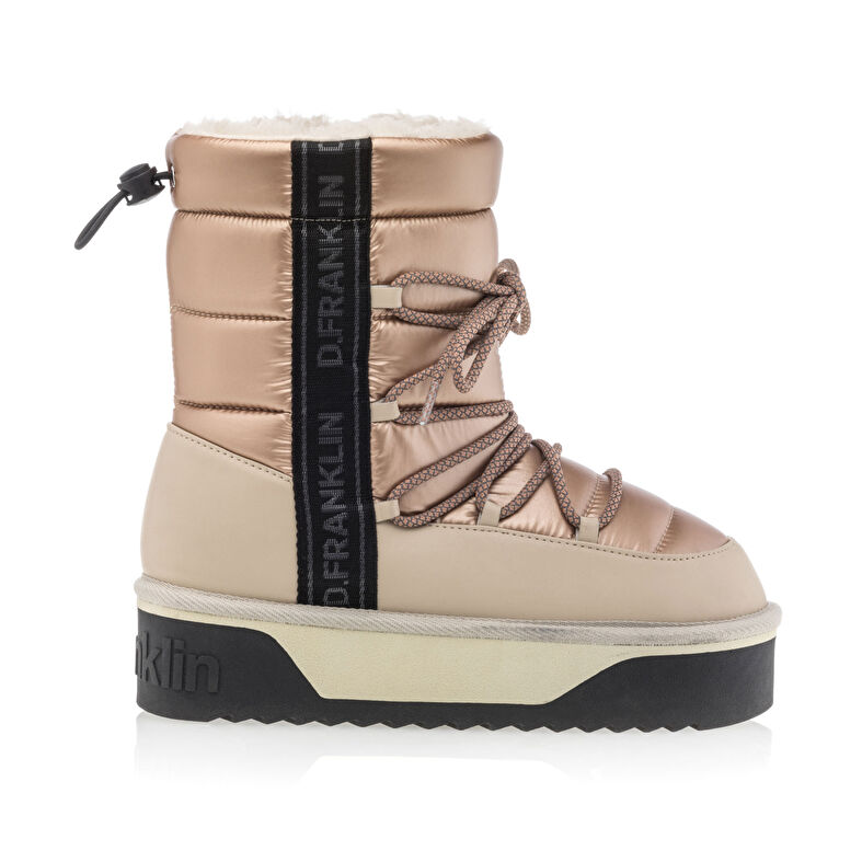 Beige Damenstiefel / Stiefeletten