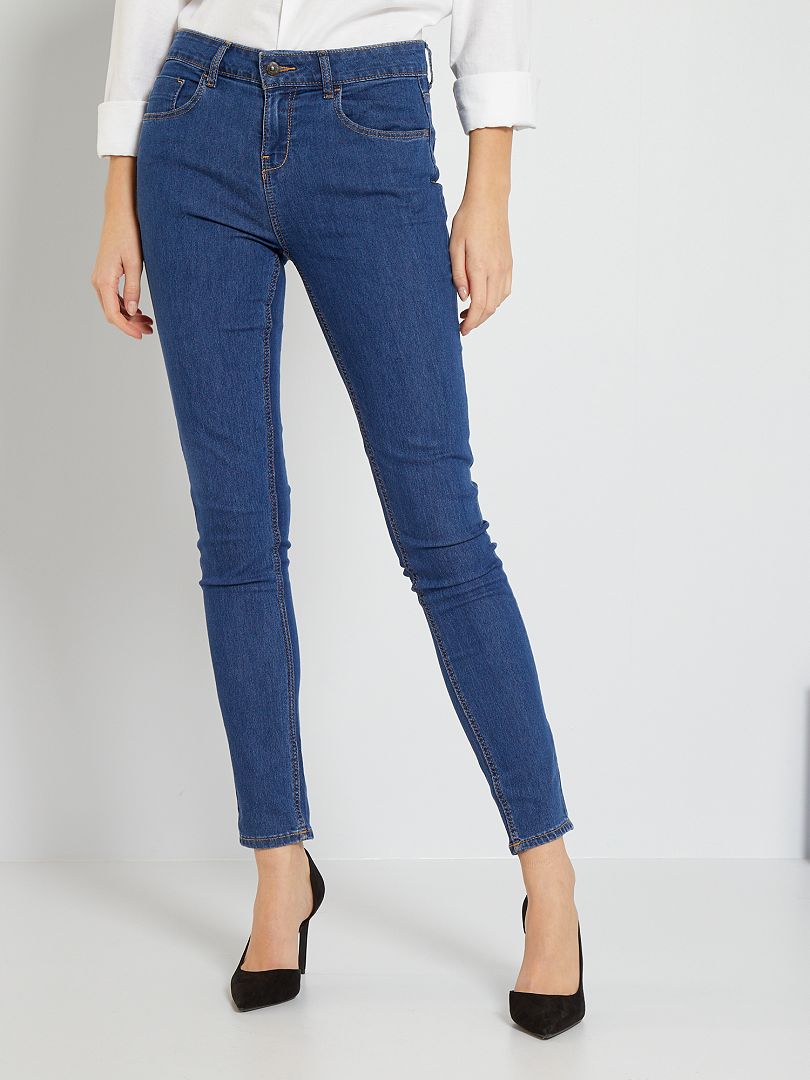 Pantalones vaqueros ajustados elásticos - Piedra